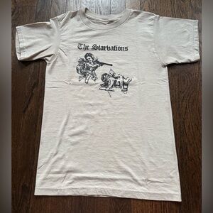 VINTAGE The Starvations S T-SHIRT 90s 00s BLUES COUNTRY GARAGE LA JAIL WEDDINGS